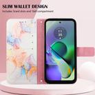 For Motorola Moto G54 PT003 Marble Pattern Flip Leather Phone Case(LS004) - 3