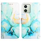 For Motorola Moto G54 PT003 Marble Pattern Flip Leather Phone Case(LS003) - 2