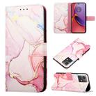 For Motorola Moto G84 PT003 Marble Pattern Flip Leather Phone Case(LS005) - 1