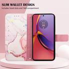 For Motorola Moto G84 PT003 Marble Pattern Flip Leather Phone Case(LS005) - 3