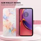 For Motorola Moto G84 PT003 Marble Pattern Flip Leather Phone Case(LS004) - 3