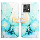 For Motorola Moto G84 PT003 Marble Pattern Flip Leather Phone Case(LS003) - 2