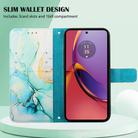 For Motorola Moto G84 PT003 Marble Pattern Flip Leather Phone Case(LS003) - 3