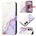 For OPPO Reno10/10 Pro Global PT003 Marble Pattern Flip Leather Phone Case(LS006) - 1