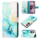 For OPPO Reno10/10 Pro Global PT003 Marble Pattern Flip Leather Phone Case(LS003) - 1