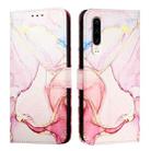 For Huawei P30 PT003 Marble Pattern Flip Leather Phone Case(LS005 Rose Gold) - 2