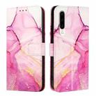 For Huawei P30 PT003 Marble Pattern Flip Leather Phone Case(LS001 Pink Purple Gold) - 2