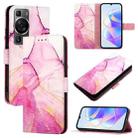For Huawei P60 / P60 Pro PT003 Marble Pattern Flip Leather Phone Case(LS004 Marble White) - 1
