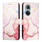 For Huawei nova 9 PT003 Marble Pattern Flip Leather Phone Case(LS005 Rose Gold) - 2