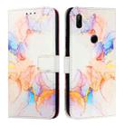 For Huawei P Smart Z / Y9 Prime 2019 PT003 Marble Pattern Flip Leather Phone Case(LS004 Marble White) - 2