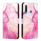 For Huawei Enjoy 9s / P Smart+ 2019 PT003 Marble Pattern Flip Leather Phone Case(LS001 Pink Purple Gold) - 2