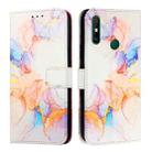 For Huawei Enjoy 20 SE / Y7a / P smart 2021 PT003 Marble Pattern Flip Leather Phone Case(LS004 Marble White) - 2