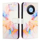 For Huawei Enjoy 50 Pro / nova Y90 PT003 Marble Pattern Flip Leather Phone Case(LS004 Marble White) - 2