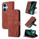 For OPPO K11 5G / OnePlus Nord CE3 AZNS Skin Feel Calf Texture Flip Leather Phone Case(Brown) - 1