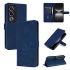 For OPPO A3x 5G / A3 Energy 5G AZNS Skin Feel Calf Texture Flip Leather Phone Case(Blue) - 1