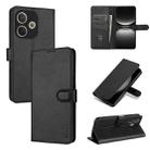 For OPPO A5 Energy / A5 Pro 5G Global AZNS Skin Feel Calf Texture Flip Leather Phone Case(Black) - 1