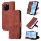 For Huawei P60 / P60 Pro AZNS Skin Feel Calf Texture Flip Leather Phone Case(Brown) - 1