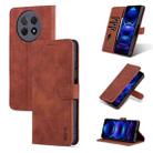 For Huawei Enjoy 60X/nova Y91 AZNS Skin Feel Calf Texture Flip Leather Phone Case(Brown) - 1