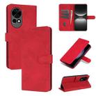 For Huawei nova 12 Pro AZNS Skin Feel Calf Texture Flip Leather Phone Case(Red) - 1