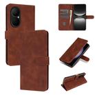 For Huawei Enjoy 80 AZNS Skin Feel Calf Texture Flip Leather Phone Case(Brown) - 1