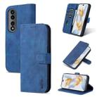 For Honor 90 AZNS Skin Feel Calf Texture Flip Leather Phone Case(Blue) - 1