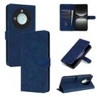 For Honor X60 AZNS Skin Feel Calf Texture Flip Leather Phone Case(Blue) - 1