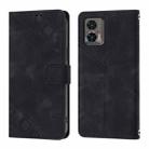 For Motorola Edge 30 Neo Skin Feel Embossed Leather Phone Case(Black) - 2