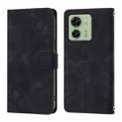 For Motorola Edge 40 5G / Edge 2023 US Skin Feel Embossed Leather Phone Case(Black) - 2