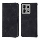 For Motorola Edge 50 Pro Skin Feel Embossed Leather Phone Case(Black) - 2