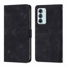 For Motorola Edge S30 / Moto G200 5G Skin Feel Embossed Leather Phone Case(Black) - 2