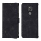 For Motorola Moto G Play 2021 Skin Feel Embossed Leather Phone Case(Black) - 2