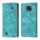 For Motorola Moto G Power 2021 Skin Feel Embossed Leather Phone Case(Green) - 2