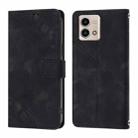 For Motorola Moto G Stylus 4G 2023 Skin Feel Embossed Leather Phone Case(Black) - 2