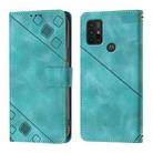 For Motorola Moto G10 / G10 Power / G20 Skin Feel Embossed Leather Phone Case(Green) - 2