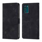 For Motorola Moto G42 Skin Feel Embossed Leather Phone Case(Black) - 2