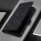 For Motorola Moto G71 5G Skin Feel Embossed Leather Phone Case(Black) - 3
