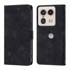 For Motorola Edge 50 Ultra Skin Feel Embossed Leather Phone Case(Black) - 2