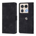 For Motorola Edge 50 5G Global Skin Feel Embossed Leather Phone Case(Black) - 3