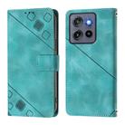 For Motorola Moto G Stylus 5G 2025 Global Skin Feel Embossed Leather Phone Case(Green) - 2