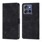 For Motorola Moto G Stylus 5G 2025 Global Skin Feel Embossed Leather Phone Case(Black) - 2
