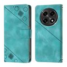For OPPO A2 Pro 5G / A3 Pro 5G Skin-feel Embossed Leather Phone Case(Green) - 1