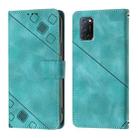 For OPPO A72 / A52 / A92 4G Skin-feel Embossed Leather Phone Case(Green) - 2