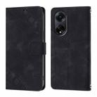 For OPPO A98 5G / F23 5G India Skin-feel Embossed Leather Phone Case(Black) - 2