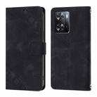 For OPPO A57s / A57e / A77s Global Skin-feel Embossed Leather Phone Case(Black) - 2