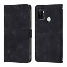 For OPPO A53s 4G / A33 2020 4G Skin-feel Embossed Leather Phone Case(Black) - 3
