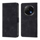For OPPO A5 Pro China Skin-feel Embossed Leather Phone Case(Black) - 2