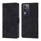 For OPPO A5 5G Global / A3 Pro 5G Global Skin-feel Embossed Leather Phone Case(Black) - 3