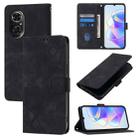 For Huawei Nova 9 SE Skin Feel Embossed Leather Phone Case(Black) - 1