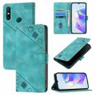 For Huawei Enjoy 20 SE / P smart 2021 / Y7a Skin Feel Embossed Leather Phone Case(Green) - 1