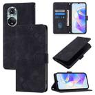 For Huawei Nova 9 Pro Skin Feel Embossed Leather Phone Case(Black) - 1